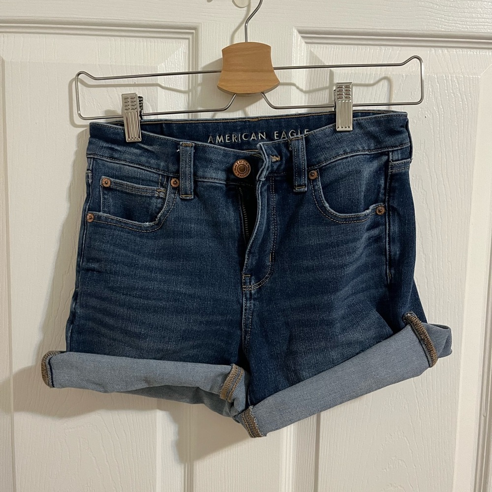American Eagle Outfitters Dark Blue Jean Shorts